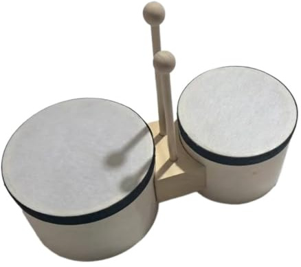 Bongos Professionella bongos 5 6 tum, bärbar trätrumma, prestanda, tamburin slagverk