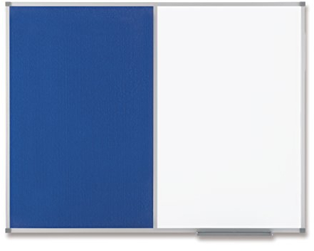 Nobo Kombitafel Whiteboard/Filzpinnwand (120x90 cm) blau