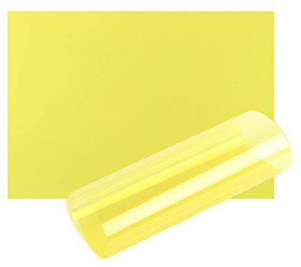 Acetatark A4 OHP ark färg acetat klar film plast ljusfilter gel läshjälp tjock 100 mikron läshjälp (A4-storlek – gul – 10 ark)