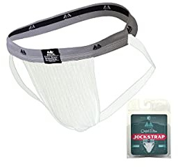 MM Sports - Underkläder för män - Jockstrap för män - Den Original simmare/Jogger Jockstrap 2,54 cm Vit - Vit 1x, Vitt, L