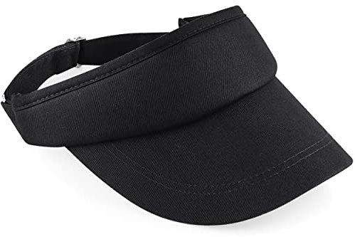 Beechfield Unisex Sport Visor/Schirmmütze (2 Stück/Packung) (EinheitsgröÃŸe) (Schwarz)