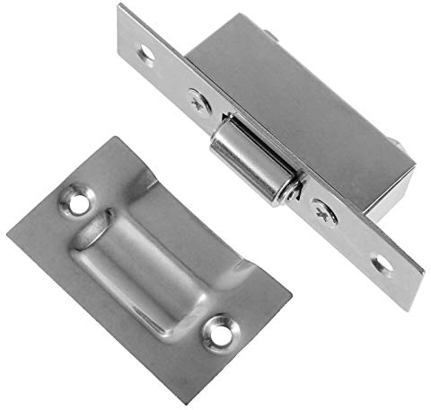 Möbelschnäpper aus Edelstahl (Rollenschnäpper) 54x17mm