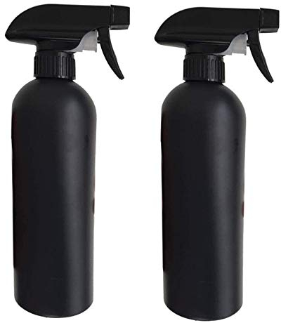 PEPAXON Sprühflasche Schwarz 500ml 2pcs für Haar/Reinigungslösungen/ätherische Öle/Pflanzen (Schwarz)