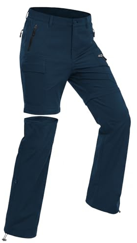 Wespornow Pantalon Randonnee Femme Ete Outdoor Trekking Pantalons Zip Off Séchage Rapide Respirant Escalade Camping Shorts Pantalon de Montagne