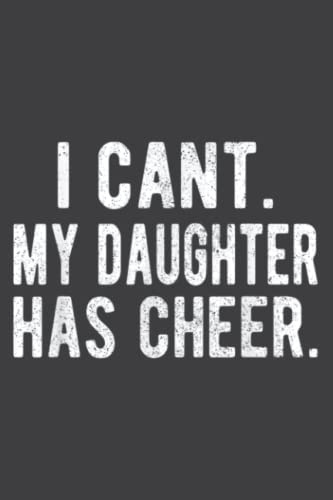 Cheer Dad Daughter Cheerleading Father S Day Cheerleader: Lined Journal & Diary for Writing & Notes with Memo Diary Subject Notebooks Planner, 6x9 inches, 120 Page
