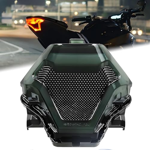 DREAMIZER LED Motorrad Rücklicht Sequential LED Integriertes Rücklicht Blinker Bremslicht Kompatibel mit MT07 FZ07 2014-2017 MT25 MT03 YZF R3 R25 2014-2021