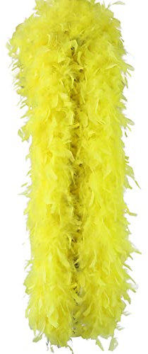 Federboa flauschiger Federschal Kostüm 2 m natürliche Truthahn Federboas zum Selbermachen Basteln Kostümzubehör für Weihnachten Tanz Hochzeit Cosplay Party