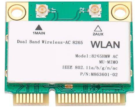 Carte réseau sans fil 2.4G/5Ghz Mini PCIE WiFi 802.11ac 867Mbps, Bluetooth 4.2 8265HMW, Carte réseau de bureau pour PC portable