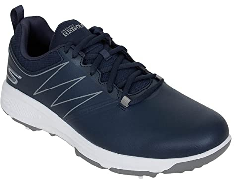 Skechers Go Golf Torque, Zapatillas de Deporte Hombre, Ribete Gris Sintético Azul Marino, 43 EU
