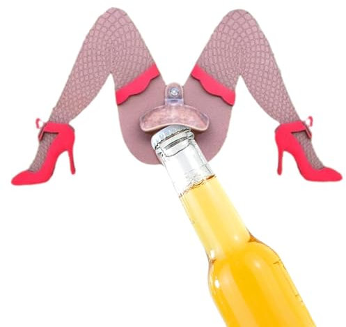 1/2 décapsuleur vintage – Décapsuleur mural vintage amusant | Porte-clés antirouille | Ouvre-bouteille de bière en alliage de zinc, décapsuleur sexy en métal pour la maison, le bar
