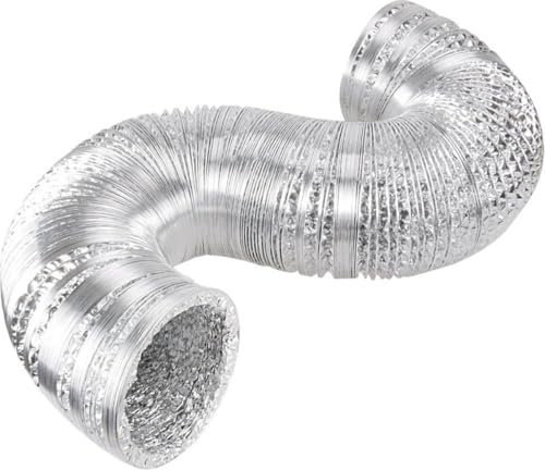 Whisper - Flexibler Lüftungsschlauch - Aluminium - Ø 150mm - 10 Meter Länge - Hochwertiger Flexschlauch für Lüftungsanwendungen