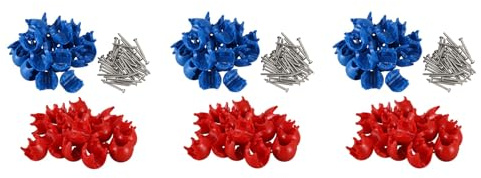 Rfeeuubft 60 StüCk Klettern Seil Netz 12Mm Kunststoff Verbinder Net Schnalle Klettern ZubehöR für Draussen Schaukel Klettern Seil Teile
