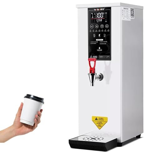 RoyceBee Dispensador de Agua Caliente, Calentador de Agua Comercial, Calentador de Agua EléCtrico de 60 L, CalefaccióN Inteligente por Pasos 2500 W, para Café, Té, Restaurante y Oficin,White