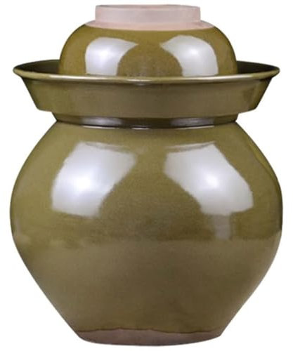 Frasco Sencillo De Gran Capacidad para Encurtidos, Frasco De Fermentación De Caolín De Boca Ancha, Pepinos Y Judías Encurtidas, Borde Superior(4kg/141.1oz)