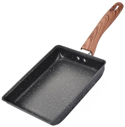 Brrnoo Padella per Tamagoyaki Antiaderente, Padella Professionale per Giapponese e Italiana 24 cm