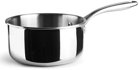 Lacor 60864 - Cazo Trichef, 1 L, 14 cm, Tricapa de Acero Inoxidable 18/10