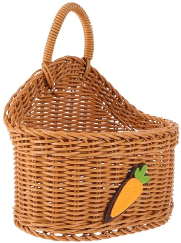 Gatuida Aufbewahrungskorb für Praktischer Geflochtener Kunststoff Wandkorb und Handgefertigter Hängekorb für Thanksgiving Küche für Obst Brot Geeignet Hausbesuche