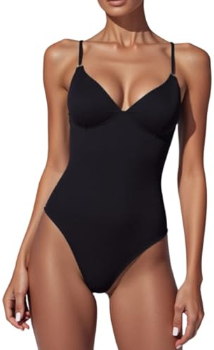 Costume Intero Piscina Donna Costume Donna Intero Bikini Sportivo Mare Curvy Costumi da Bagno Interi Nuoto con Pantaloncini SGAMBATO Ferretto Top Fascia Monospalla Terme XL Contenitivo Pancia Push Up