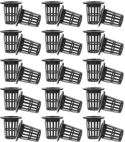 Garneck Paniers Hydroponiques Résistants et Faciles à Utiliser Lot de 50 en Plastique Aération Efficace, Design Simple pour Culture sans Sol pour Plantes Hydroponiques