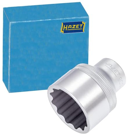 HAZET Steckschlüsseleinsatz 900Z-34, 1/2 Zoll (12,5 mm) Vierkant, SW 34 mm | 1/2 Zoll (12,5 mm) Vierkant hohl, Antrieb 1/2 Zoll (12,5 mm) Vierkant hohl, Abtrieb Außen-Tractionsprofil Doppelsechskant