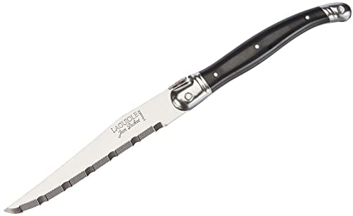 Jean Dubost Laguiole 11313 Wurstschneidebrett mit Messer, schwarz