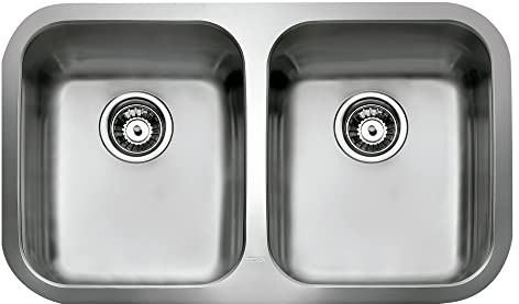 TEKA Fregadero 2 Cubetas, Acero Inox 18/10, Válvula Canasta, Mueble 90 cm