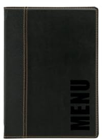 Securit Trendy Range A5 Menu Holder with 1 Double Insert, Black