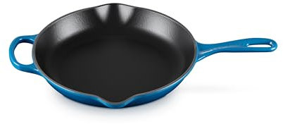 LE CREUSET Signature Gusseisen Brat- und Servierpfanne, Rund, Ø 26 cm, Für alle Herdarten inkl. Induktion geeignet, 2,34 kg, Marseille, 20182262000422