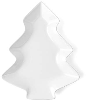 Holst Porzellan CC 427 Tannenschale 27 cm Wintermärchen, weiß, 27 x 22 x 3.5 cm | 27 x 22 x 3.5 cm