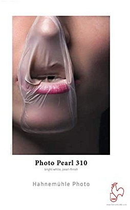 Hahnemühle 10643221 Photo Pearl Papier, 310 g/m², 24 Zoll Rolle, 610 mm x 25 m, hellweiß