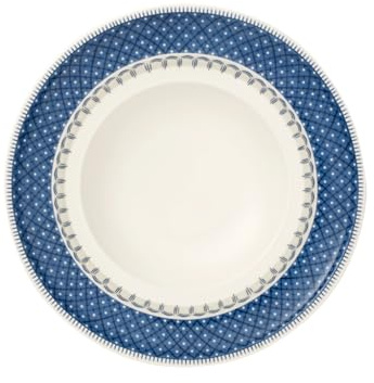 Villeroy & Boch Casale Deep Plate, Porcelain, Blue/White, 25 cm