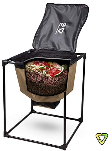 Urban Worm Bag Worm Composting Bin Version 2 - Easy Harvest with Fully Removable Zipper-Free Bottom