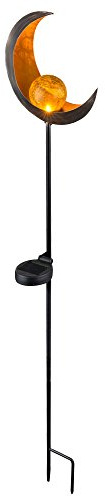Design LED Solar Leuchte Außen Beleuchtung Dekoration Steck Lampe Mond Design Globo 33466