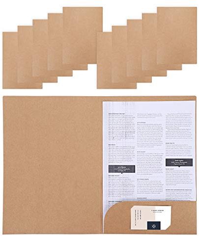 Ordner Ringbuch A4 Aktenordner Aktenmappe Kraftpapier Ringordner Dokumentenmappe 10 Stück Ordnungsmappe Set Dateiordner Papier Sammler Einfarbige Arbeitsmappe für Büro Konferenz Business