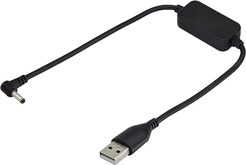 zdyCGTime USB 2.0 Männlich auf 90° 3,5 * 1,35 mm Männlich Ellbogen Boost-Kabel,DC-Fassbuchse 5V-Kabel,Gelten Tischlampe,Ventilator,Router und andere kleine elektronische Geräte.(0,3m/1Stück)