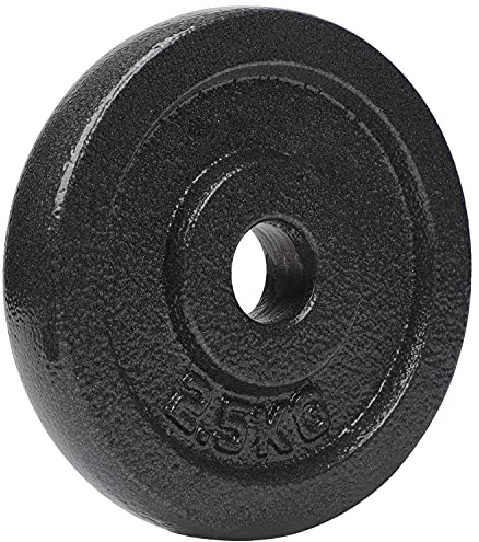 #DoYourFitness Einzelne Hantelscheiben Gewichtscheiben 0,5-15 KG Gusseisen, Bohrung 28/29 mm Gewichte Kurzhantel Hantel Einzeln in Grau