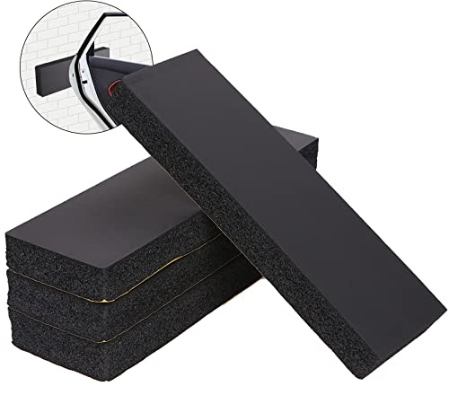 4 Garagenwandschutz selbstklebend Türwandschutz je 30 x 10 x 3 cm Garagentor Kantenschutz für Autotüren, Garagenwände und Parkplatz, Schwarz