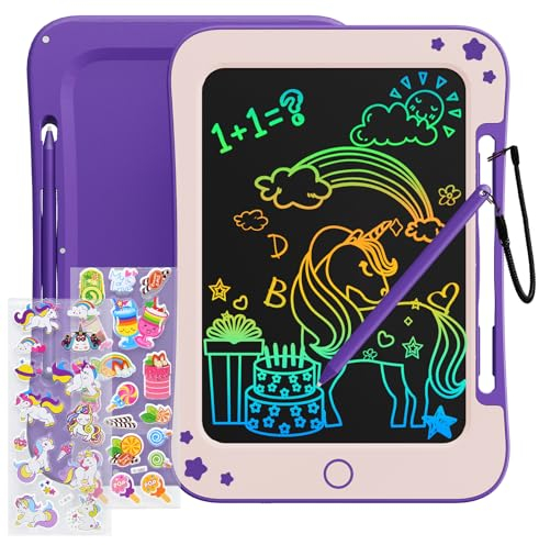 TEKFUN LCD Schreibtafel Kinder Spielzeug ab 3 4 5 6 7 Jahre alt Junge Mädchen, 8,5 Zoll Zaubertafel Maltafel für Geburtstag Weihnachten Geschenk (Violet)