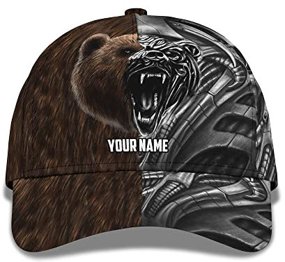 208 Damen Herren Distressed Basecap Gewalttätiger Bär Baseball Kappen Verstellbar Visier Hut Atmungsaktiv Basecap Für Sport Draussen Laufen