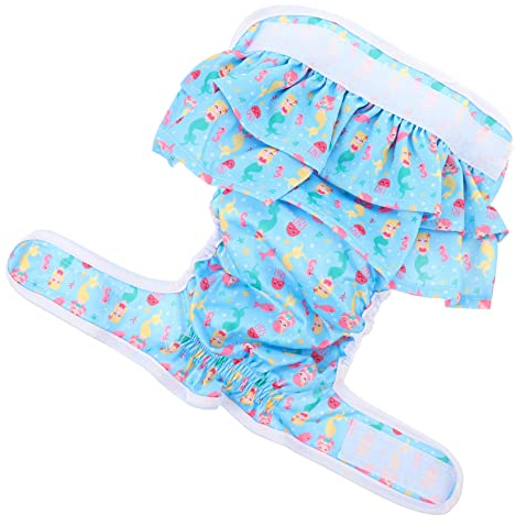 MISETA Windelhöschen für Hündinnen, Sanitärhose, Welpen, Welpen, Schutzhose, Welpen, Hundewindeln, Welpen, Hose, Blau