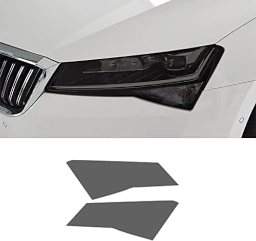 SCurti Auto Scheinwerfer Folie Für Skoda Superb 3 3V B8 2015-2020 Auto-Scheinwerfer-Schutzfolie, Frontlicht, transparent, geschwärzt, Tönung, Vinyl-Aufkleber