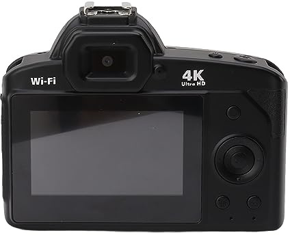 4K 64MP Digitalkamera, 16-Fach Zoom HD DSLR-Kamera, WiFi-Steuerung, Beauty-Filter, Duale Vorder- und Rückkameras, Lange Akkulaufzeit, für Fotografie, Video, Vlogging