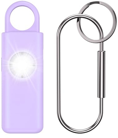 OQIMAX Persönlicher Alarm Taschenalarm mit LED-Licht,130dB Sirene Selbstverteidigung Sicherheit Schlüsselanhänger, Panikalarm Wiederaufladbar – Sicherheitsalarm-Schlüsselanhänger für Frauen Sicherheit
