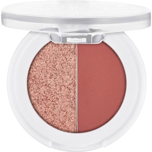 essence soft touch duo eyeshadow, ögonskugga, nr 01, brun, 2 bruntoner, långvarigt, omedelbart resultat, vegansk, utan mikroplastiska partiklar, nanopartiklar fri, utan parfym, 1-pack (1,8 g)
