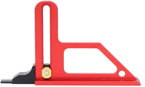 Tischkreissägen-Höhenmesser, Aluminiumlegierung, Metrische Zoll-Skalen, Tiefenmesser, 0–60 Mm, Tiefe 45 Grad Winkel, Holzbearbeitungs-Höhenmesser, Messwerkzeug