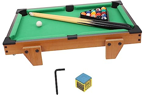 Mesa de Billar Infantil Simulada 69cm PVC MDF para Niños | Color Verde, Juego de Mesa para Familia y Amigos, Obsequio de Cumpleaños, Desarrolla Coordinación y Creatividad