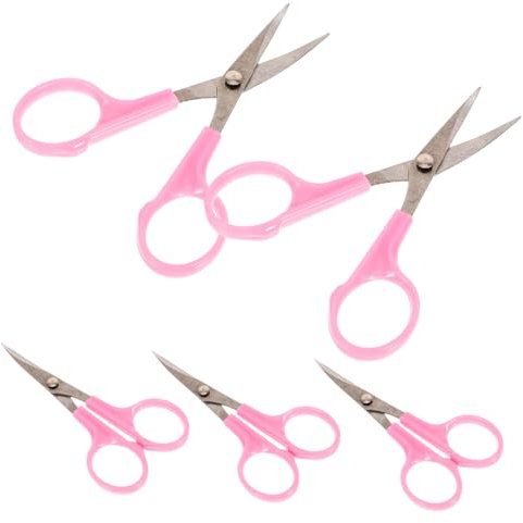 GRADENEVE 5stücke Gebogene Stickschere Aus Edelstahl Kreuzstichschere Und Stickgarnschere Schneiderschere Für Stickerei Und Feine Handarbeiten Tragbar Und Leicht