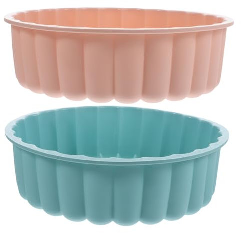 HOLIDYOYO Rotondi in Silicone Per Crostate Da 8 Pollici Teglia Antiaderente Per Cheesecake Per Risultati Di Cottura Ottimali