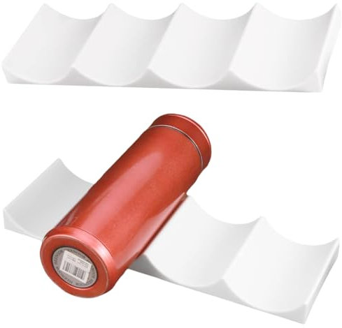 JEYORZY porta Botellas de Nevera, 1 pcs Estante de Vino de Estilo Europeo, Soportes para Botellas de frigorífico, botellero de plástico, Europeo portabotellas de Mesa para Nevera, para Cocina, Nevera