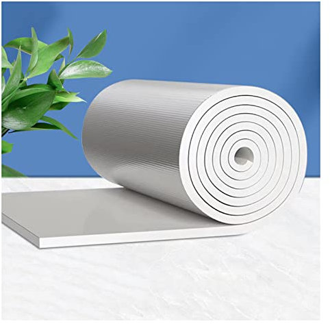 Rouleau isolant autocollant en feuille d'aluminium pour murs, toits, loft, sol, isolation phonique réfléchissante, 20 mm d'épaisseur, couverture de 7 m²